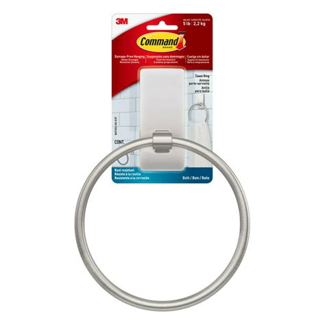 command towel ring|command strip towel ring.